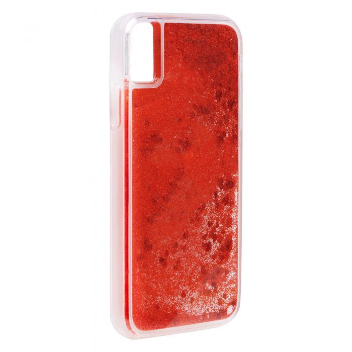 iPhone XR Glitter Case - Red