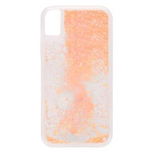 iPhone XR Glitter Case - Fluro Orange