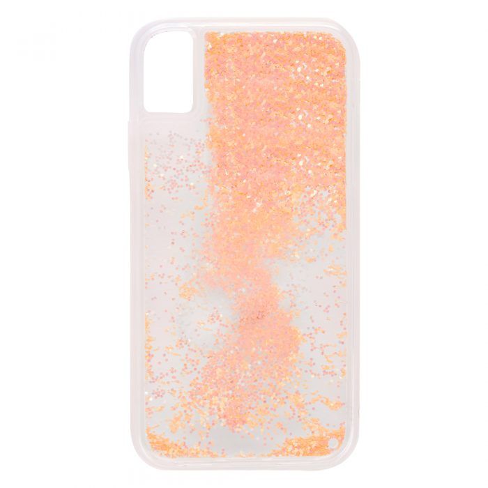 iPhone XR Glitter Case - Fluro Orange