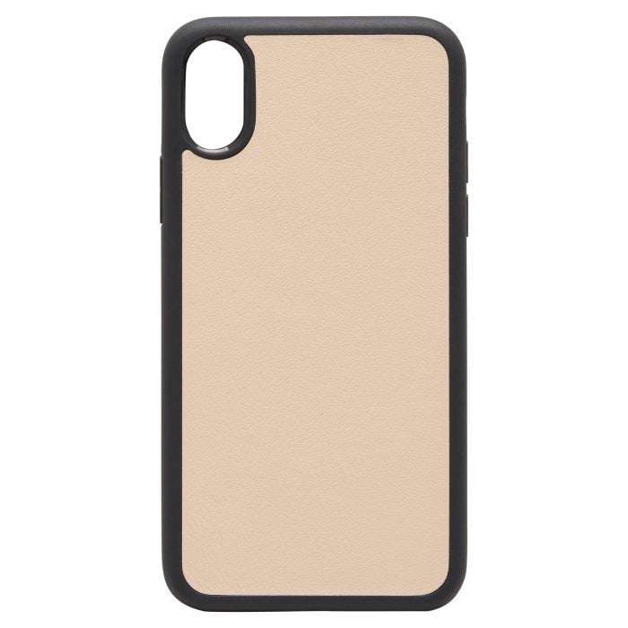 iPhone X/XS Nappa Leather Case - Nude