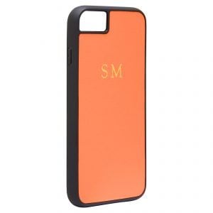 iPhone 7/8 Nappa Leather Case - Orange