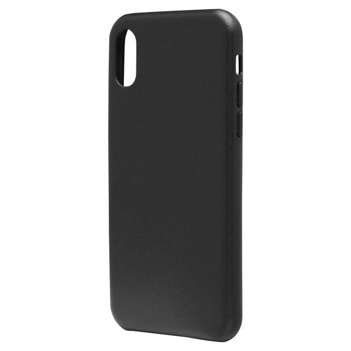 iPhone X/XS Saffiano Leather Case - Black