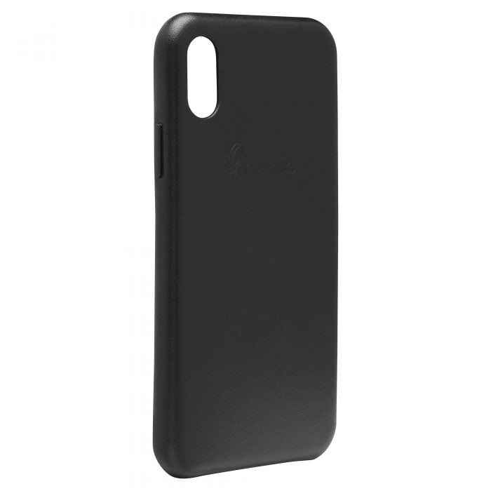 iPhone X/XS Saffiano Leather Case - Black