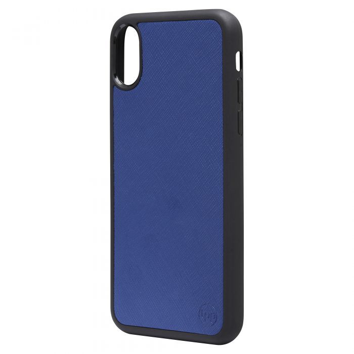 iPhone X/XS Saffiano Leather Case - Blue