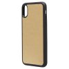 iPhone XR Saffiano Leather Case – Gold