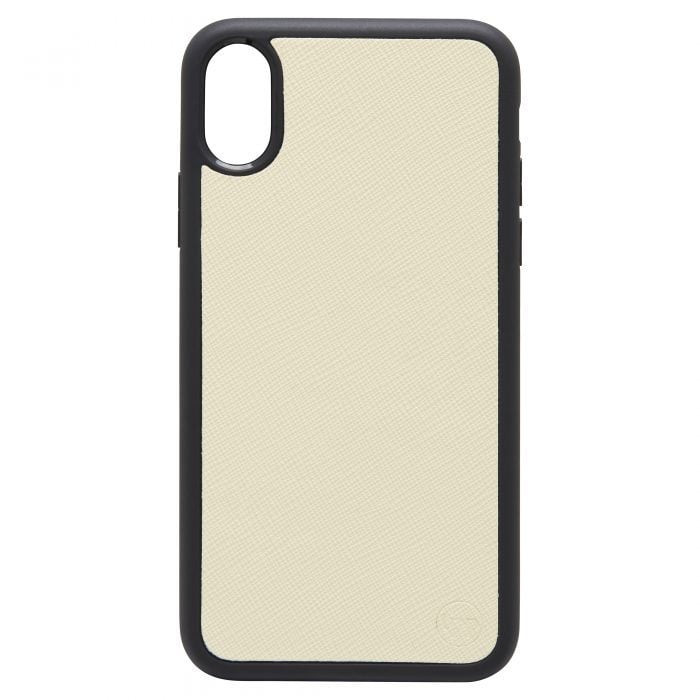 iPhone X/XS Saffiano Leather Case - Gold