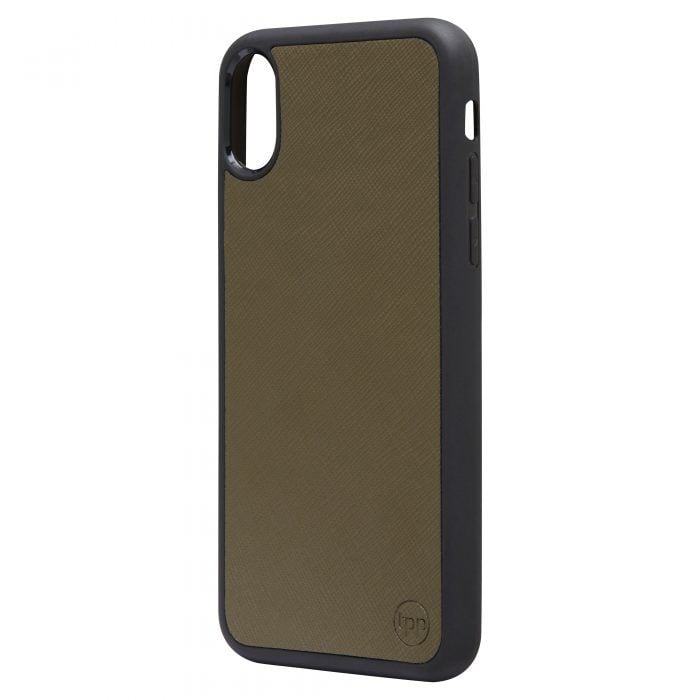 iPhone X/XS Saffiano Leather Case - Gold