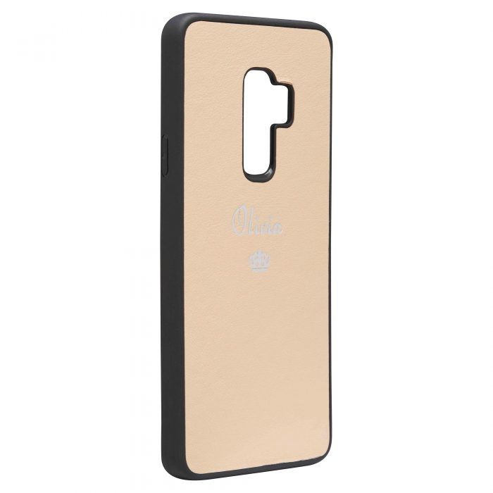 Samsung S9 Plus Nappa Leather Case - Nude