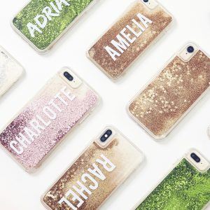 iPhone X/XS Glitter Case – Blue