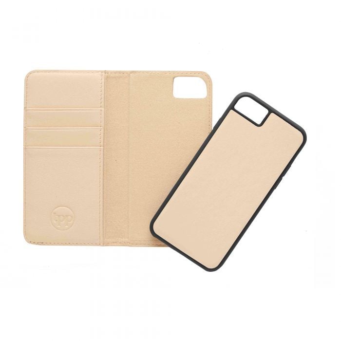 iPhone 6/6S Leather Wallet Case- Nude