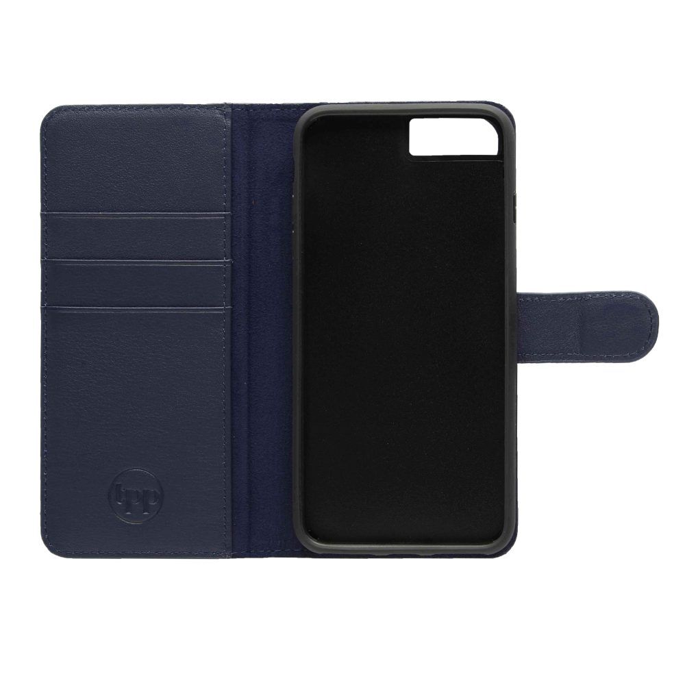 Iphone 7 Plus 8 Plus Leather Wallet Case Blue The Personal Print