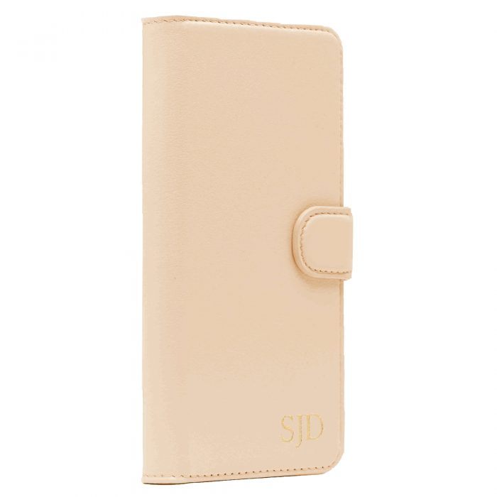 iPhone 7 Plus/8 Plus Leather Wallet Case- Nude