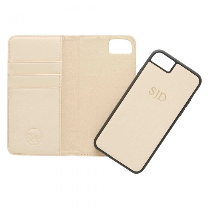 iPhone 6/6S Leather Wallet Case- Nude