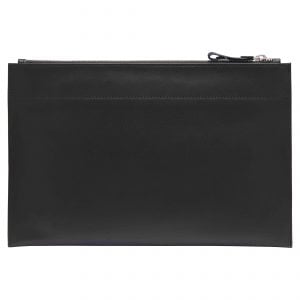 Personalised Leather Pouch Large - Black