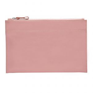 Personalised Leather Pouch Large - Pink