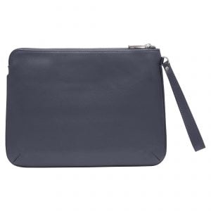 Personalised Leather Pouch Medium - Blue