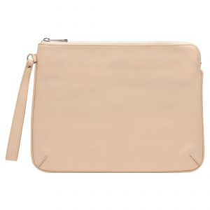 Personalised Leather Pouch Medium - Nude