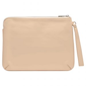 Personalised Leather Pouch Medium - Nude