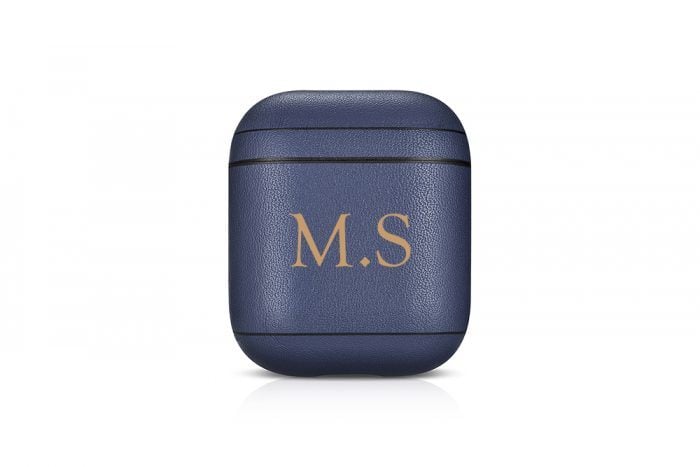 AirPods Leather Case- Navy Blue