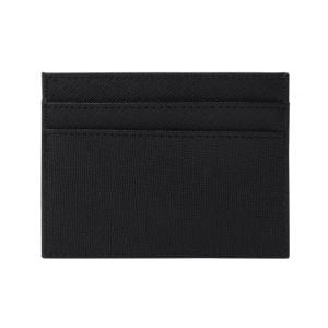 Slim Card Holder- Saffiano Black