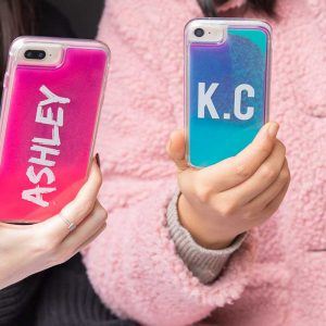 iPhone XS Max Neon Sand Case- Blue/Purple