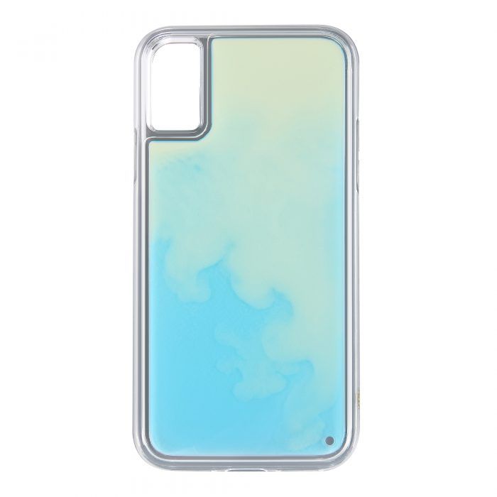 iPhone 6/6S Neon Sand Case- White/Sky Blue