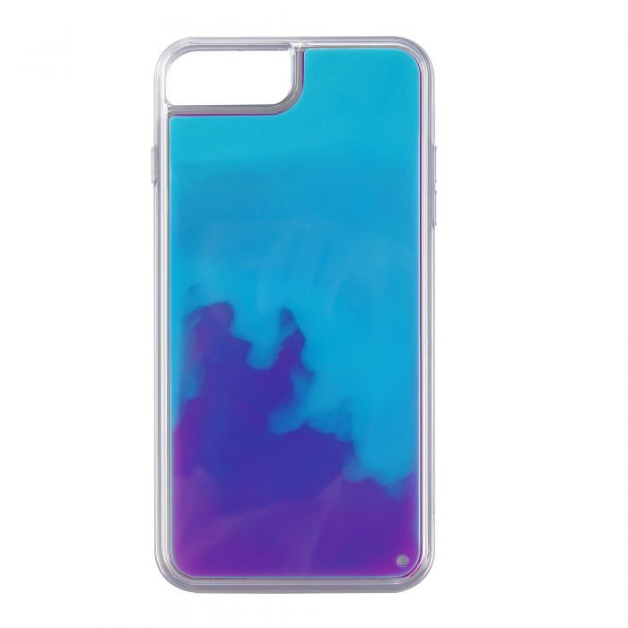 iPhone 6/6S Neon Sand Case- White/Sky Blue