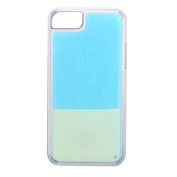 iPhone 6/6S Neon Sand Case- White/Sky Blue