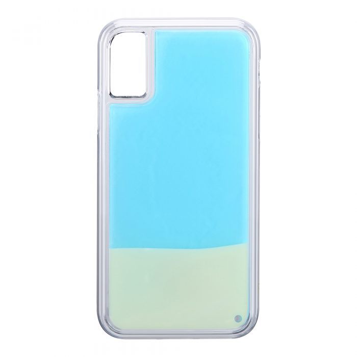 iPhone 6/6S Neon Sand Case- White/Sky Blue