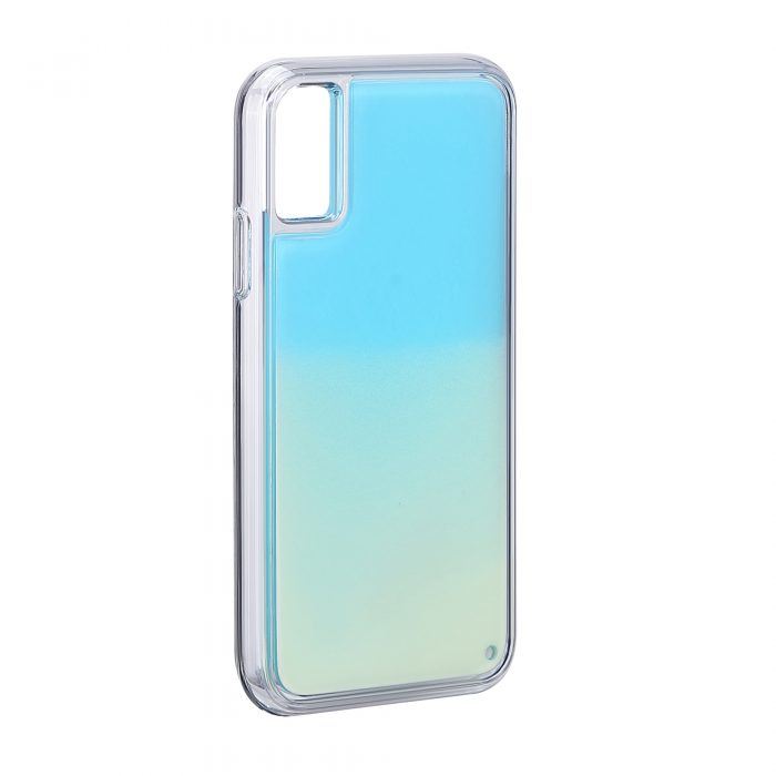 iPhone 6/6S Neon Sand Case- White/Sky Blue