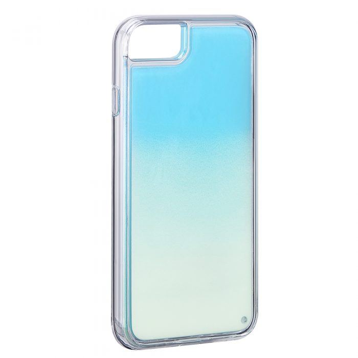 iPhone 6/6S Neon Sand Case- White/Sky Blue