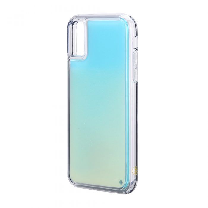 iPhone 6/6S Neon Sand Case- White/Sky Blue