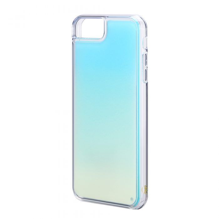 iPhone 6/6S Neon Sand Case- White/Sky Blue