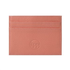 Slim Card Holder- Grained Leather Blush Nude