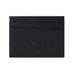 Slim Card Holder- Saffiano Black