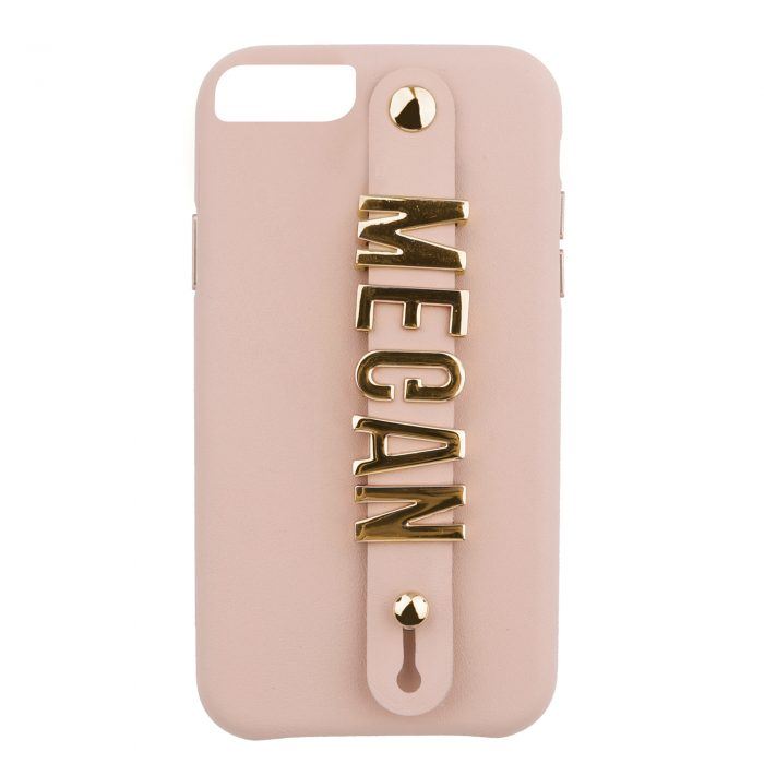 iPhone 7 Plus/8 Plus Letter Strap Case- Nude