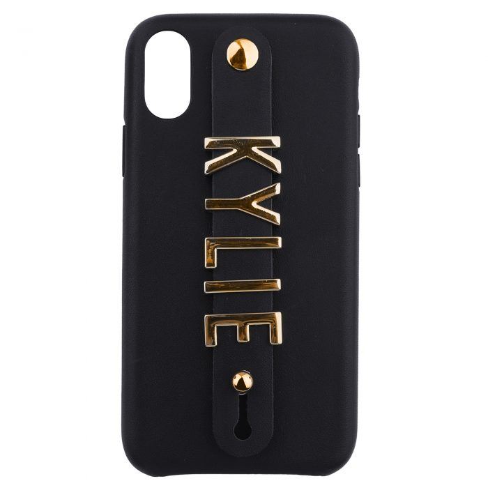 iPhone XR Letter Strap Case- Black