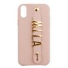 iPhone XR Letter Strap Case- Nude