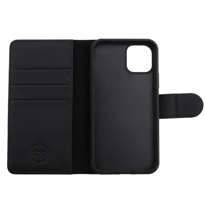 iPhone 11 Pro Max Leather Wallet Case- Black