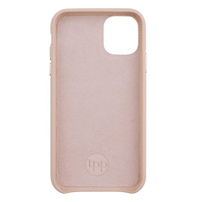 iPhone 11 Letter Strap Case- Nude