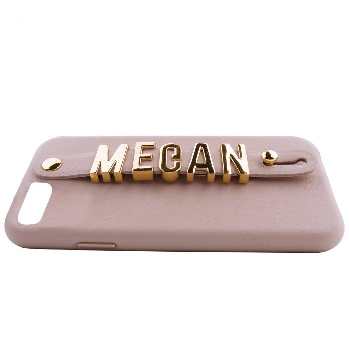 iPhone 6 Plus/6S Plus Letter Strap Case- Nude