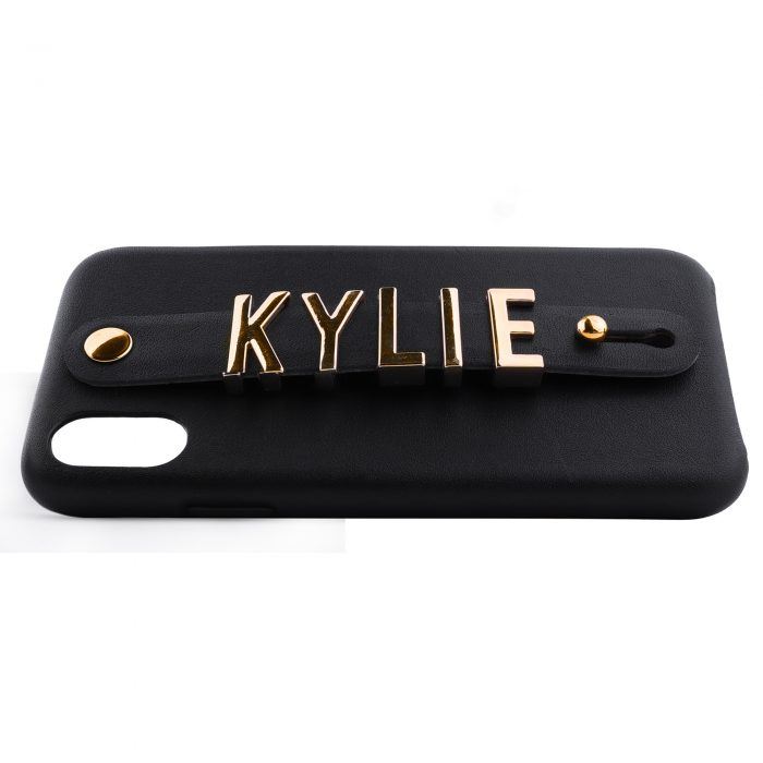 iPhone X/XS Letter Strap Case- Black