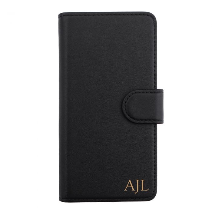 iPhone 11 Leather Wallet Case- Black