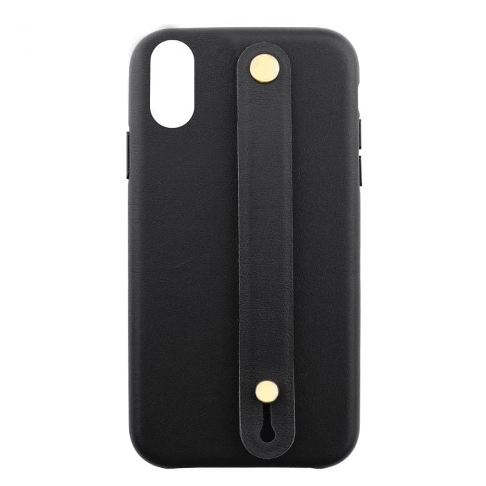 iPhone X/XS Letter Strap Case- Black