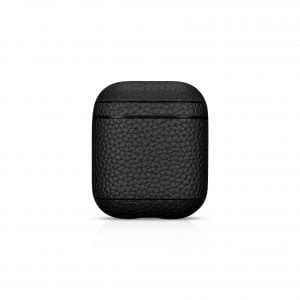 AirPods Leather Case- Grain Black