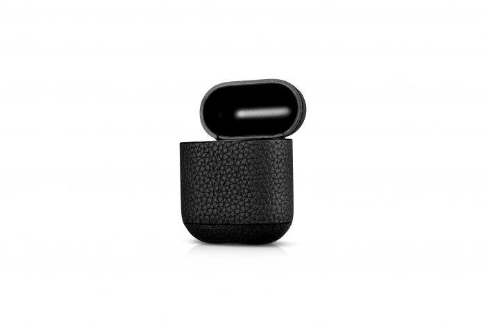 AirPods Leather Case- Grain Black