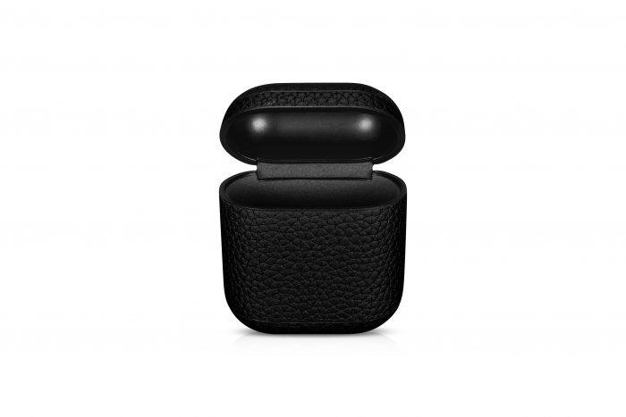 AirPods Leather Case- Grain Black