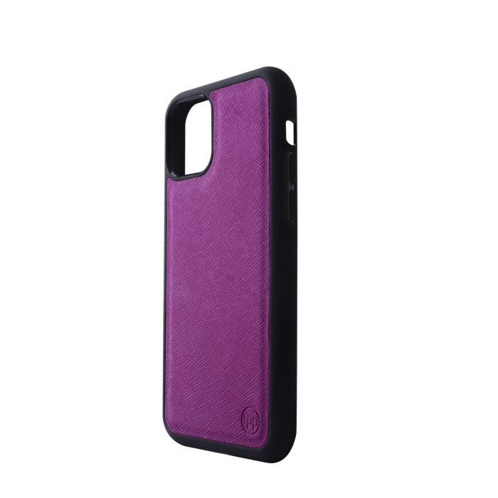 iPhone 11 Pro Saffiano Leather Case - Purple