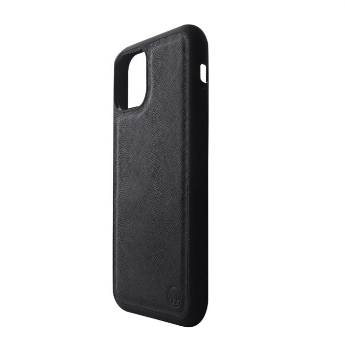 iPhone 11 Pro Saffiano Leather Case - Black