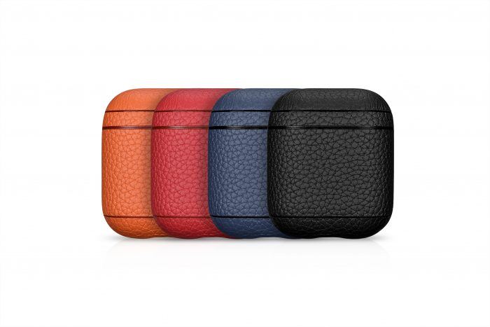 AirPods Leather Case- Grain Black